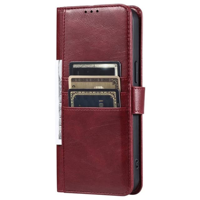 Plånboksfodral 6-kort Sony Xperia 1 VI - Vinröd