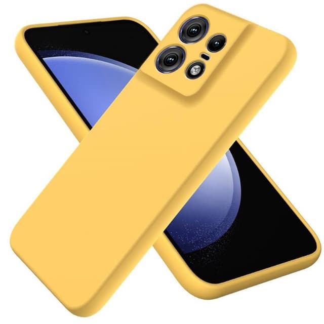 Liquid silikone cover Motorola Edge 50 Pro - Gul
