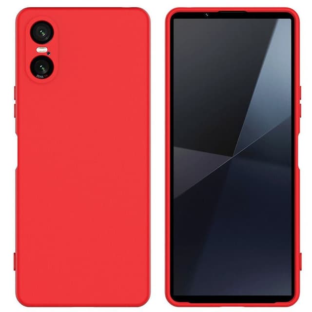 Liquid silikon skal Sony Xperia 10 VI - China Red