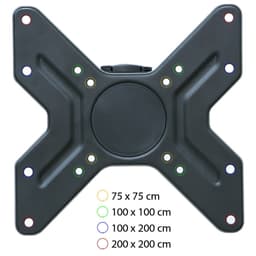 tectake Väggfäste TV för 14-37 tum lut-och vridbar, VESA max.: 200x200, till 30kg 19 x 5.7 x 11.5 cm Svart