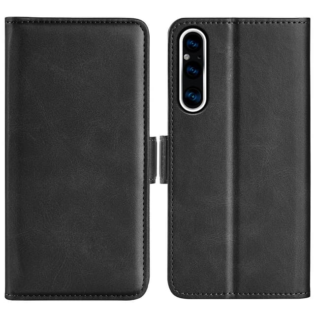 SKALO Sony Xperia 1 V Premium Plånboksfodral - Svart