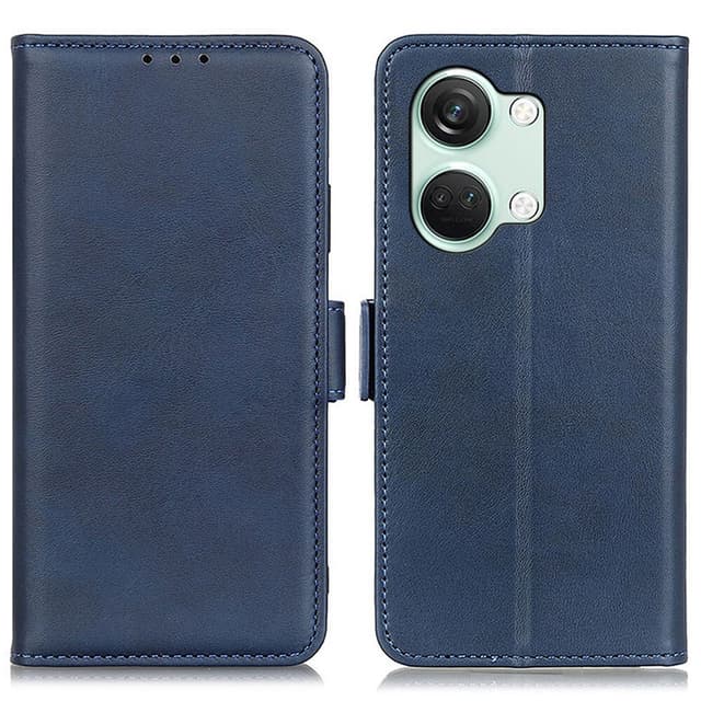 SKALO OnePlus Nord 3 5G / Ace 2V Premium Wallet Flip Cover - Blå