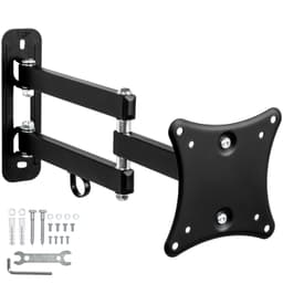 TV-ophæng for 10-24 tommer (25-61cm) (Vipbar + Svingbar) - sort