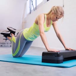 tectake Yogamatta - 190 x 100 x 1,5 cm, blå