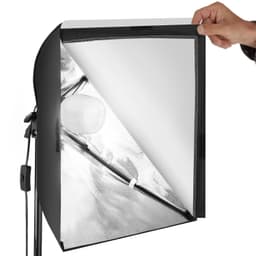 2x Studiolys + softbox , stativ og veske - svart