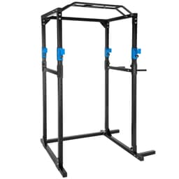 tectake Power Rack træningsstativ 120 x 142.5 x 215 cm Sort/Blå