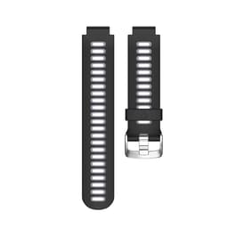 Silikonklokkerem for Garmin Forerunner235/220/230/620/630/735 med verktøy Svart+grå