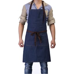 Denimforkle med lomme for kaffebarer, bakerier, restauranter