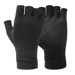 Skridsikre halvfingerhandsker fitnesshandsker 1 par XL
