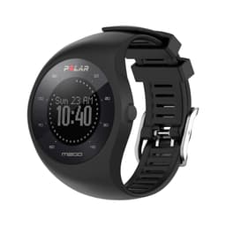Kellonranneke yhteensopiva Polar M200 bracelet silicone Musta Musta