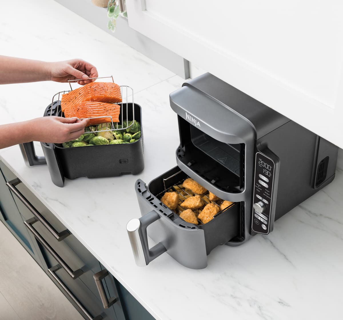 Sl400eu Ninja air fryer SL400EU (grå) | Elgiganten