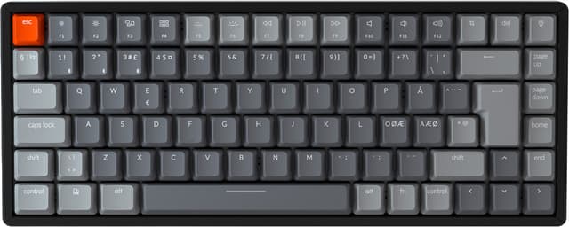 Keychron K2 trådløst tastatur (Gateron Red-brytere)