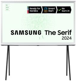 Samsung 55" LS01D The Serif 4K QLED Smart TV (2024, molnvit)