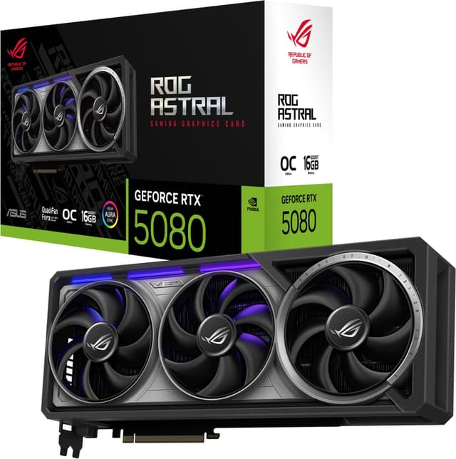 ASUS GeForce RTX 5080 ROG ASTRAL Gaming 16GB OC grafikkort