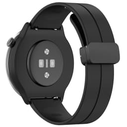 Urrem magnetisk spænde silikone Black 22 mm Samsung Galaxy Watch 3 45 mm/Gear S3 Classic, Frontier, Huawei Watch Buds/GT Runner/GT2 Pro, Xiaomi Watch S1 Pro, Garmin Forerunner 255/Vivoactive 4