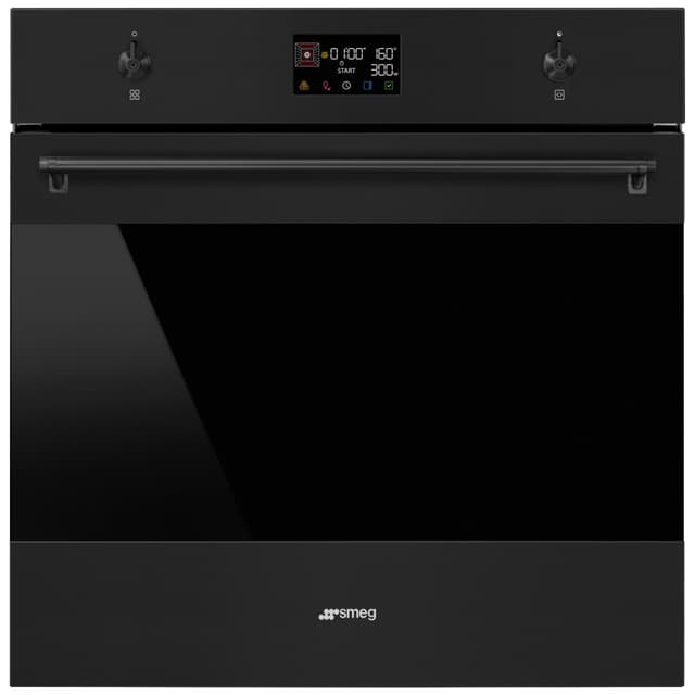 Smeg Serie Linea Inbyggnadsugn med mikro SO6302M2N (svart)