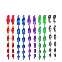 Reflekterande spiraler / fågelskrämmor 10-pack Flerfärgad 30 cm