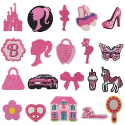 Silitä vaatteiden korjauslaastareita Pinkki sarja