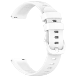 Silikonklokkerem med omvendt spenne for Keep B4/Huawei Band B7/TIMEX Hvit