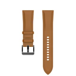 Armband äkta läder LightBrown  Garmin Vivoactive3 / Vivoactive 3 Music / Venu / Venu 2 Plus / Venu Sq, Huami Amazfit GTS 2E / GTS 2 Mini / GTS 2 / Pop Pro