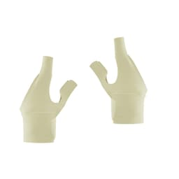 Komfortable, åndbare, justerbare faste støttehandsker med to fingre beige