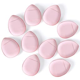 Finger Puff Makeup Svamper 10-pakning Rosa