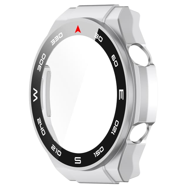 Älykellokotelo näytönsuojalla Hopea Huawei Watch Ultimate