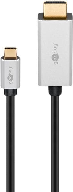USB-C-HDMI-sovitinkaapeli, 3 m