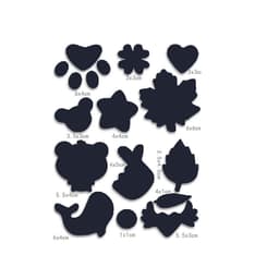 10 ark med selvklebende dunjakkelapper for sovepose, regnfrakker, telt Marineblå