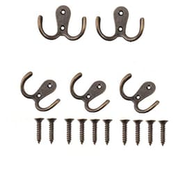 5 vintage-kaksoiskoukkua Kupari