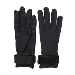 Kopparfiber Full Finger Compression Gym Handskar Svart
