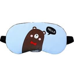 Sovmask med Gulligt Tryck Blå