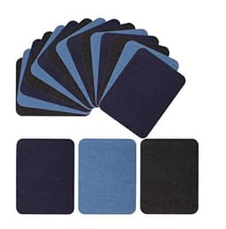 Reparasjonslapper i dongeri, 18 stk