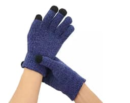 Kynsikkäät, joissa on kosketuspinta ja liukueste, tummansiniset (L)