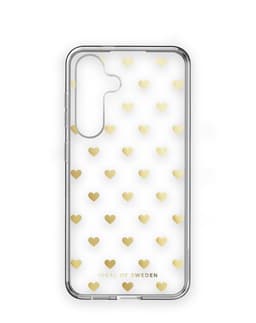 Clear Case Galaxy S24 Golden Hearts