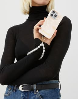 Printed Case iPhone 16 Pro Max Rose Pearl Marble