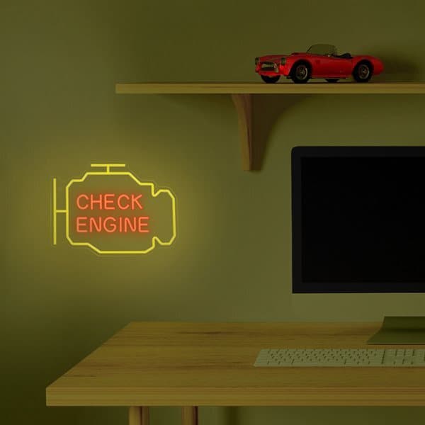LED Neon Belysning - Check Engine
