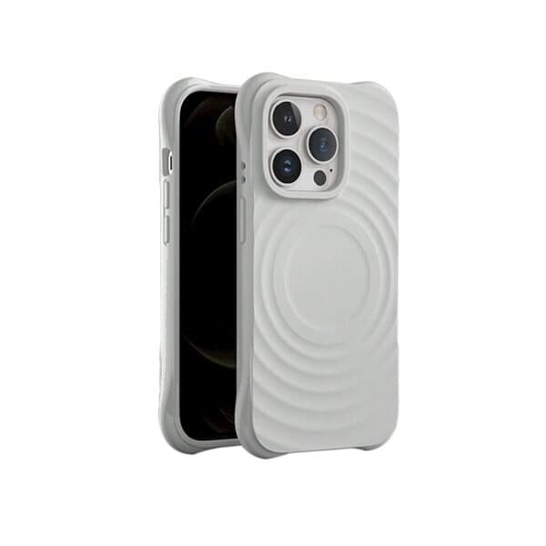 Circle Mag bakdeksel for iPhone 15 Pro 6,1"" - Grå