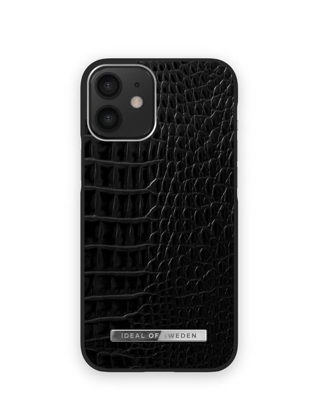 Atelier Case iPhone 12 Mini Neo Noir Croco Silver