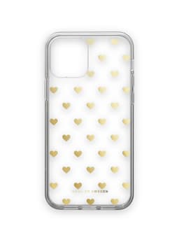 Clear Case iPhone 12 / 12 Pro Golden Hearts