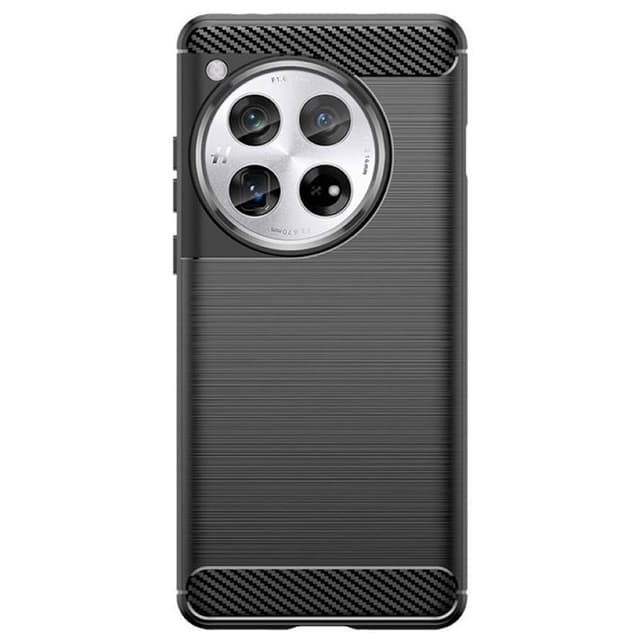 Børstet silikone cover OnePlus 12R - Sort