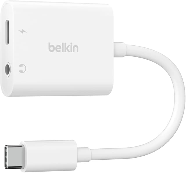 Belkin RockStar 3.5mm Audio + USB-C laddningsadapter