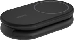 Belkin BoostCharge Qi2 magnetisk sammenleggbart ladestativ (sort)