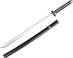 Nemesis Now mustavalkokahvainen Katana lelumiekka