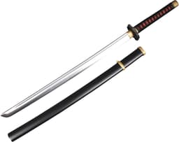 Nemesis Now mustakahvainen Katana lelumiekka