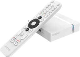 Strong Leap S3+V2 Google TV Box 4K UHD streaming-enhed (hvid)