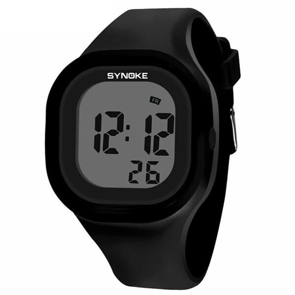 Jelly Digital-ur med silikone-rem - Sort