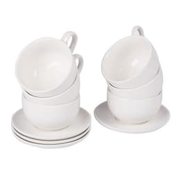 Cappuccinokoppar med fat 6-pack