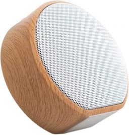 Bluetooth mini-trehøyttaler for kontoret, hvit