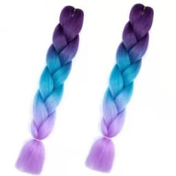 Jumbo braid hair extensions twist flette hår MultiColor